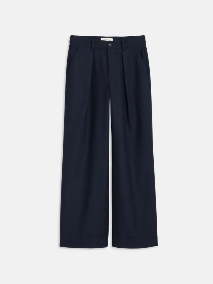 Soho Trouser In Wool Dark Navy Women Alex Mill Pants