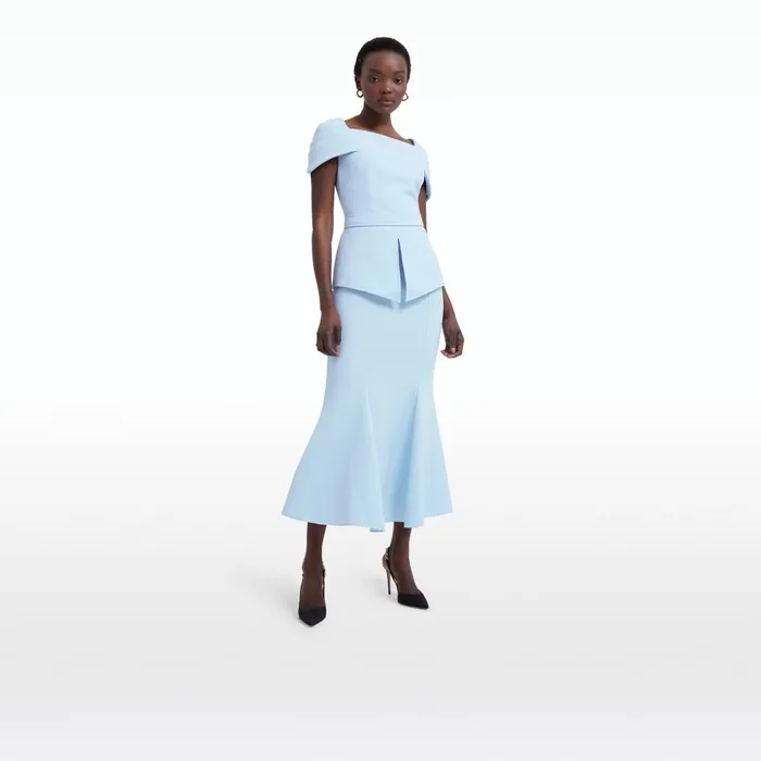 Sol Pale Blue Skirt Women Safiyaa Skirts