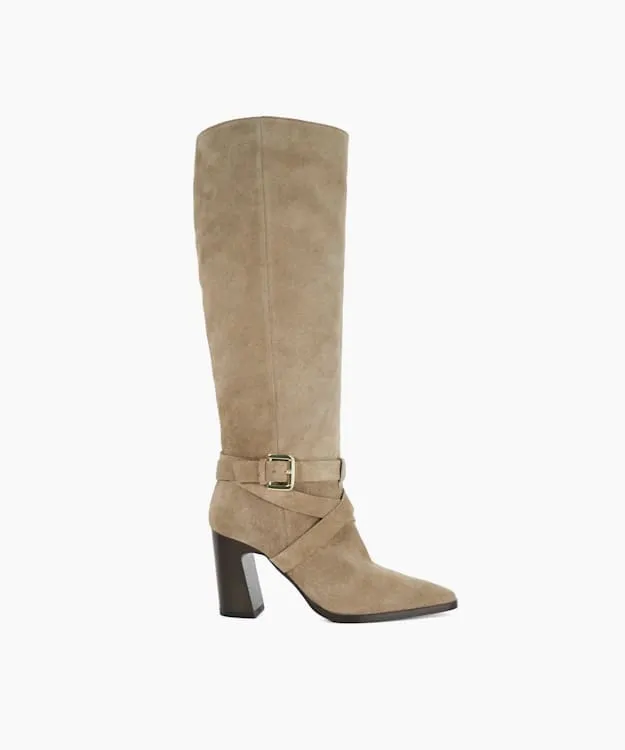 Solanna Taupe Block Heel Knee High Boots Dune London Neutral Women Dune London Knee High Boots Solanna Taupe Block Heel Knee High Boots Dune London Neutral Women Dune London Knee High Boots