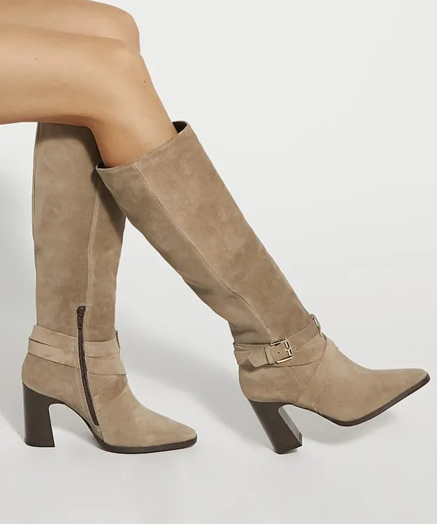 Solanna Taupe Block Heel Knee High Boots Dune London Neutral Women Dune London Knee High Boots Solanna Taupe Block Heel Knee High Boots Dune London Neutral Women Dune London Knee High Boots