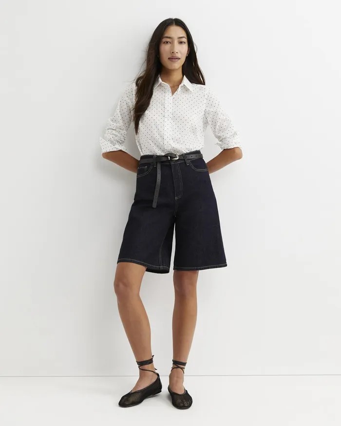 Sportscraft Shirts Women Spot Long Sleeve Lily Voile Shirt Whitenavy