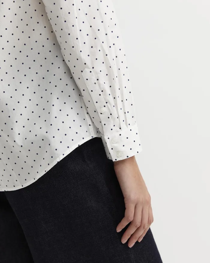 Sportscraft Shirts Women Spot Long Sleeve Lily Voile Shirt Whitenavy
