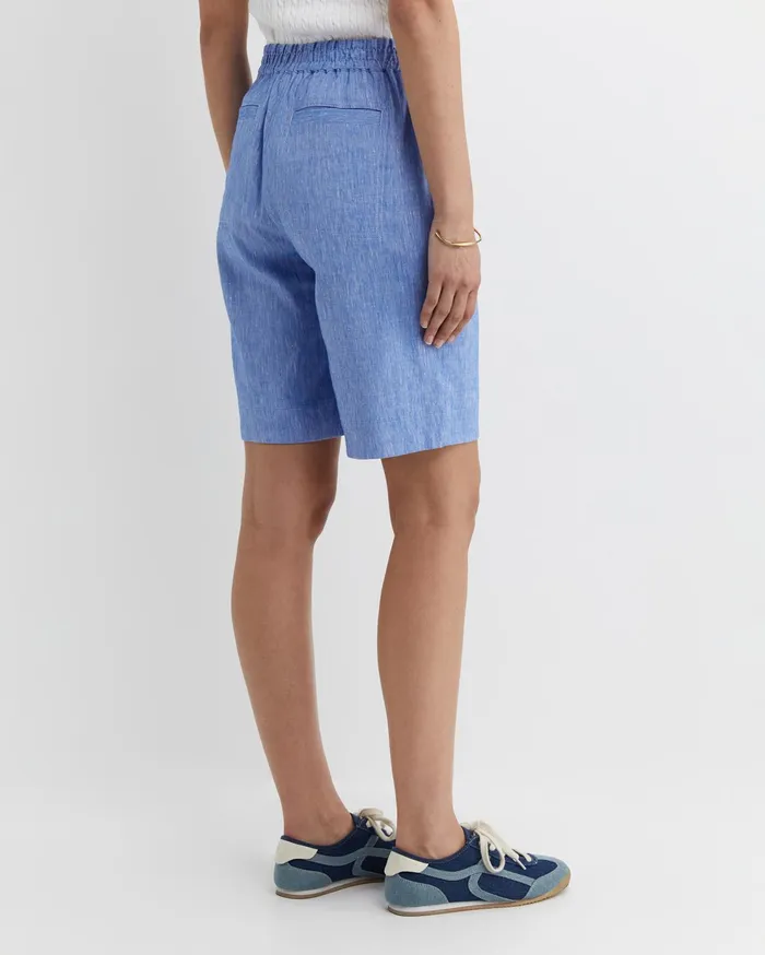 Sportscraft Shorts Women Rosa Linen Short Cerulean
