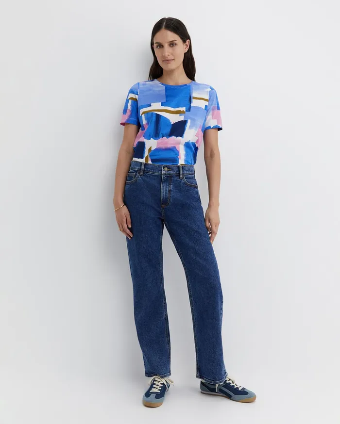 Sportscraft Tops and Tees Women Martine Mercerised Tee Blue Multi