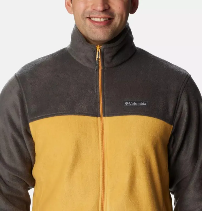 Steens Mountain 20 Full Zip Fleece Jacket 8211 Tall Shark Raw Honey Mens Columbia Sportswear Jackets and Vests Steens Mountain 20 Full Zip Fleece Jacket 8211 Tall Shark Raw Honey Mens Columbia Sportswear Jackets and Vests