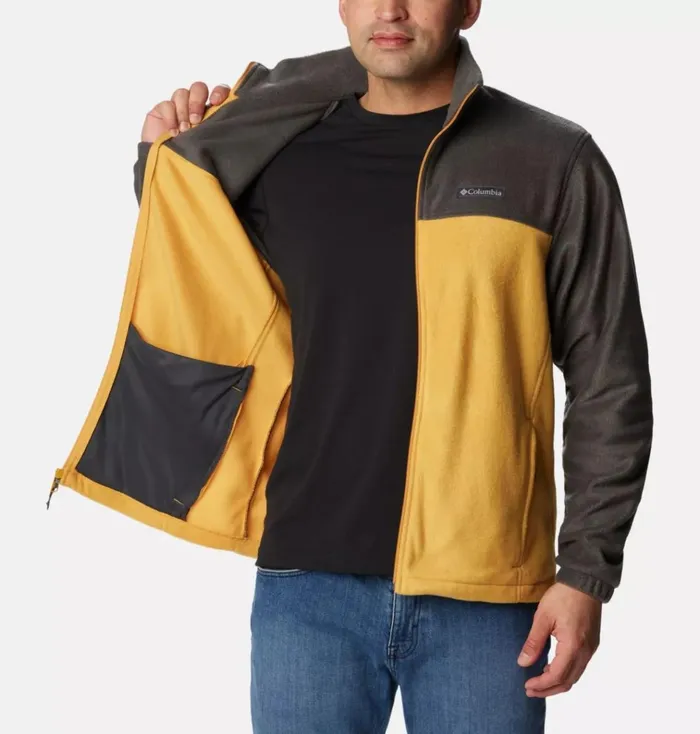 Steens Mountain 20 Full Zip Fleece Jacket 8211 Tall Shark Raw Honey Mens Columbia Sportswear Jackets and Vests Steens Mountain 20 Full Zip Fleece Jacket 8211 Tall Shark Raw Honey Mens Columbia Sportswear Jackets and Vests