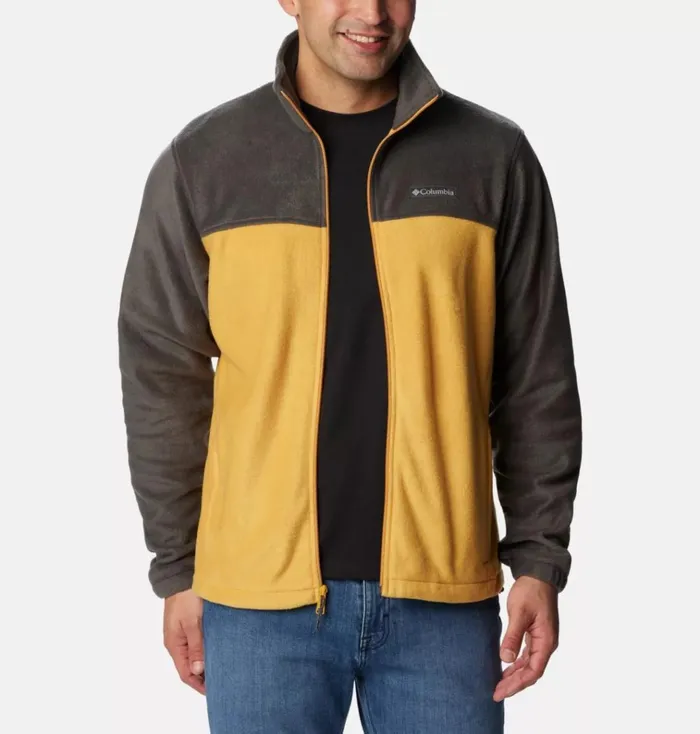 Steens Mountain 20 Full Zip Fleece Jacket 8211 Tall Shark Raw Honey Mens Columbia Sportswear Jackets and Vests Steens Mountain 20 Full Zip Fleece Jacket 8211 Tall Shark Raw Honey Mens Columbia Sportswear Jackets and Vests
