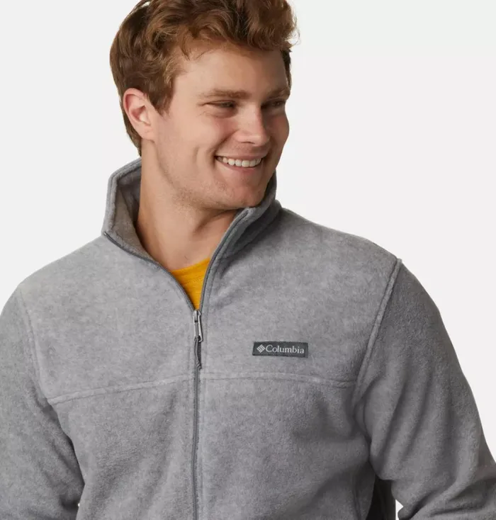 Steens Mountain 20 Full Zip Fleece Jacket Light Grey Heather Mens Columbia Sportswear Jackets and Vests Steens Mountain 20 Full Zip Fleece Jacket Light Grey Heather Mens Columbia Sportswear Jackets and Vests