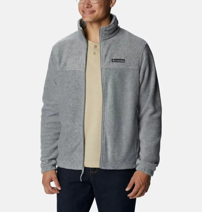 Steens Mountain 20 Full Zip Fleece Jacket Light Grey Heather Mens Columbia Sportswear Jackets and Vests Steens Mountain 20 Full Zip Fleece Jacket Light Grey Heather Mens Columbia Sportswear Jackets and Vests