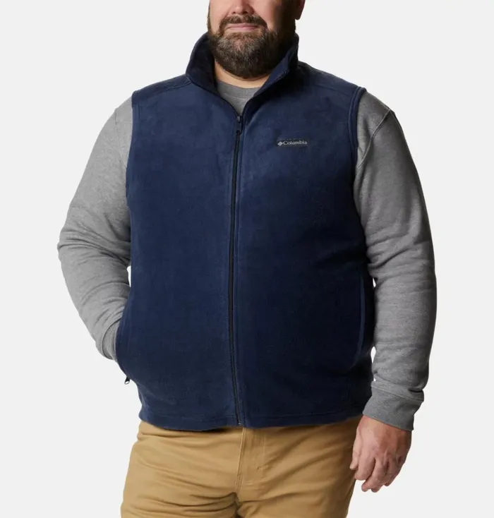 Steens Mountain Fleece Vest 8211 Big Collegiate Navy Mens Columbia Sportswear Vests