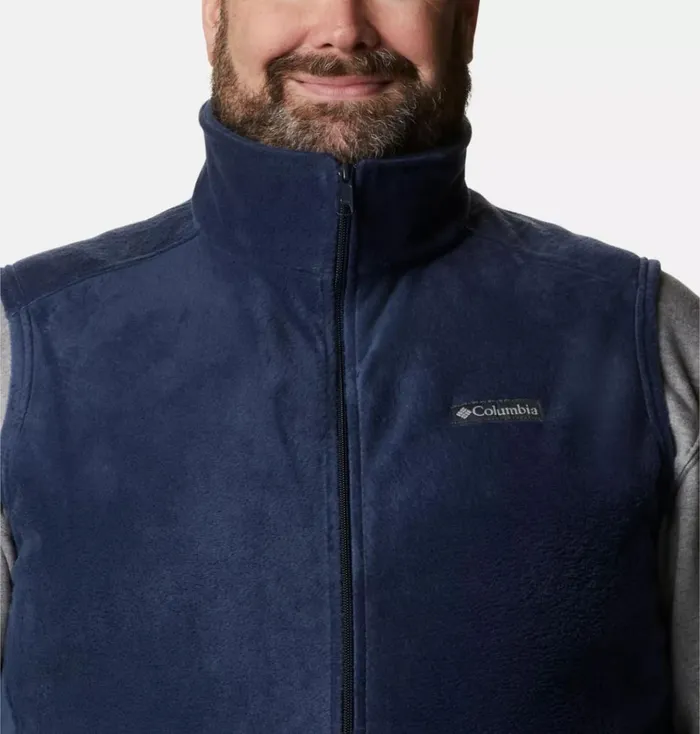 Steens Mountain Fleece Vest 8211 Big Collegiate Navy Mens Columbia Sportswear Vests Steens Mountain Fleece Vest 8211 Big Collegiate Navy Mens Columbia Sportswear Vests