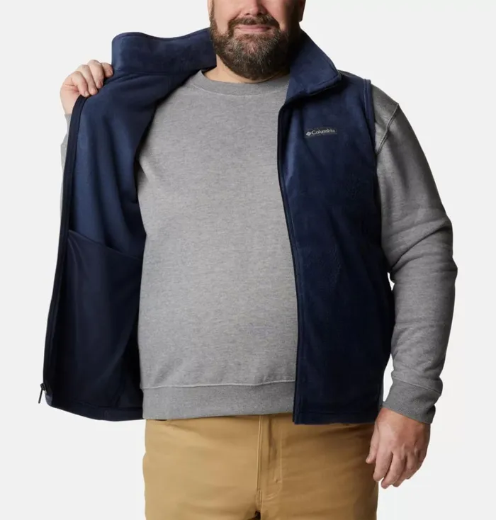 Steens Mountain Fleece Vest 8211 Big Collegiate Navy Mens Columbia Sportswear Vests Steens Mountain Fleece Vest 8211 Big Collegiate Navy Mens Columbia Sportswear Vests