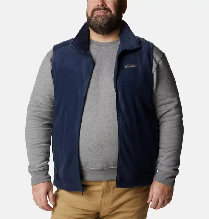 Steens Mountain Fleece Vest 8211 Big Collegiate Navy Mens Columbia Sportswear Vests Steens Mountain Fleece Vest 8211 Big Collegiate Navy Mens Columbia Sportswear Vests
