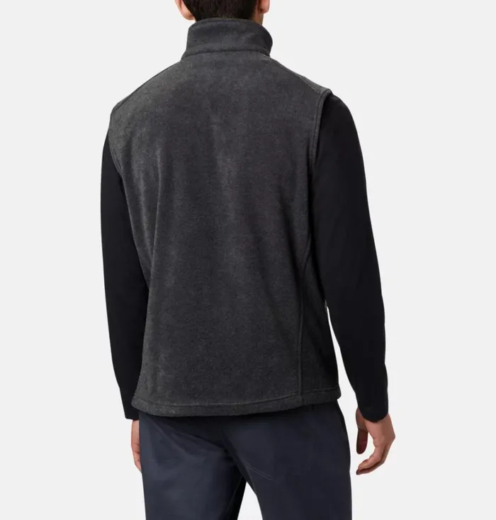 Steens Mountain Fleece Vest Charcoal Heather Mens Columbia Sportswear Vests