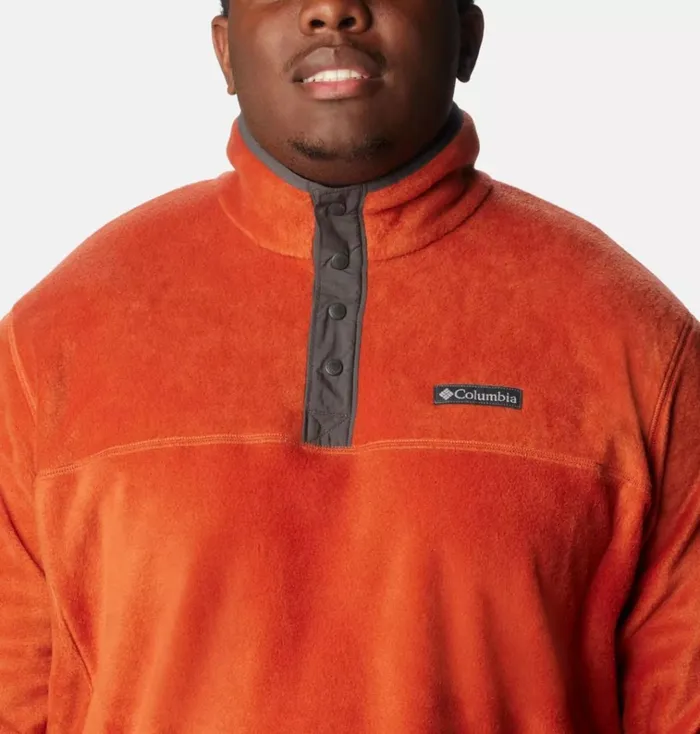 Steens Mountain Half Snap Fleece Pullover 8211 Big Warp Red Shark Mens Columbia Sportswear Pullovers and Tops Steens Mountain Half Snap Fleece Pullover 8211 Big Warp Red Shark Mens Columbia Sportswear Pullovers and Tops