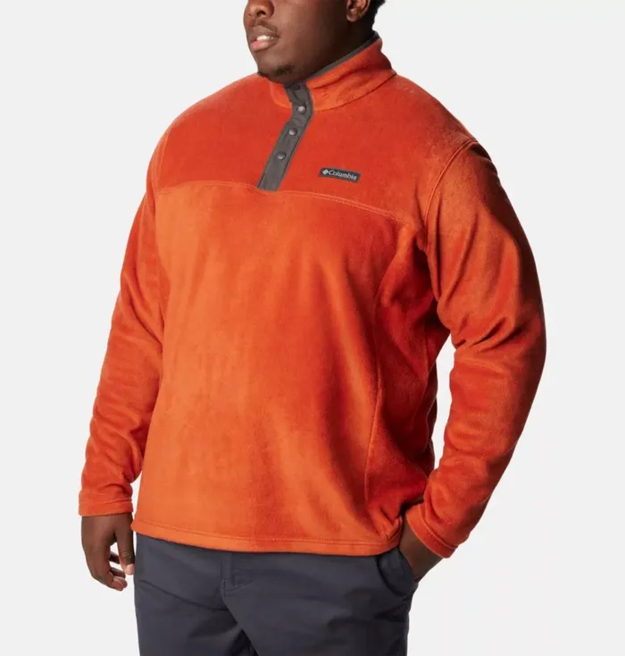 Steens Mountain Half Snap Fleece Pullover 8211 Big Warp Red Shark Mens Columbia Sportswear Pullovers and Tops Steens Mountain Half Snap Fleece Pullover 8211 Big Warp Red Shark Mens Columbia Sportswear Pullovers and Tops
