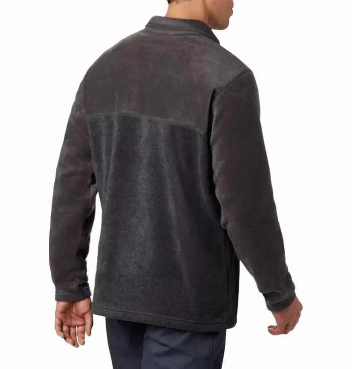 Steens Mountain Half Snap Fleece Pullover Charcoal Heather Shark Mens Columbia Sportswear Pullovers and Tops Steens Mountain Half Snap Fleece Pullover Charcoal Heather Shark Mens Columbia Sportswear Pullovers and Tops