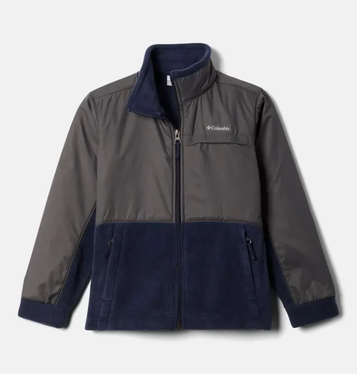 Steens Mountain Overlay Fleece Jacket Collegiate Navy Grill Kids Columbia Sportswear Fleece Steens Mountain Overlay Fleece Jacket Collegiate Navy Grill Kids Columbia Sportswear Fleece