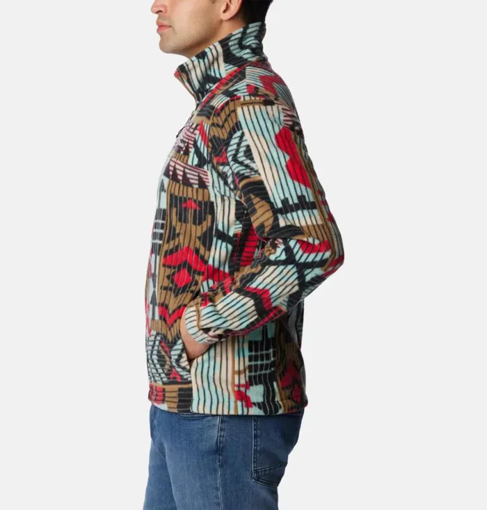 Steens Mountain Printed Fleece Jacket Delta Pathways Print Mens Columbia Sportswear Jackets and Vests Steens Mountain Printed Fleece Jacket Delta Pathways Print Mens Columbia Sportswear Jackets and Vests