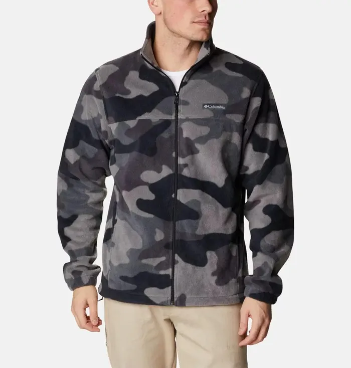 Steens Mountain Printed Jacket 8211 Tall Black Mod Camo Mens Columbia Sportswear Jackets and Vests Steens Mountain Printed Jacket 8211 Tall Black Mod Camo Mens Columbia Sportswear Jackets and Vests