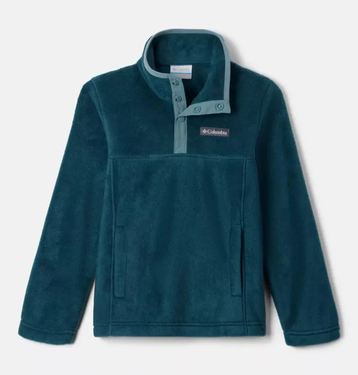 Steens MountainQuarter Snap Fleece Pullover Night Wave Metal Kids Columbia Sportswear Fleece Steens MountainQuarter Snap Fleece Pullover Night Wave Metal Kids Columbia Sportswear Fleece