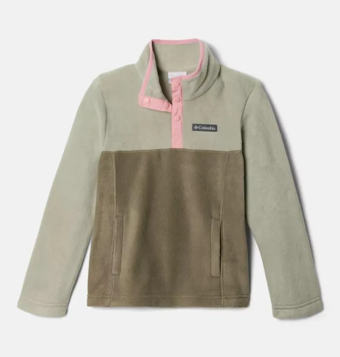 Steens MountainQuarter Snap Fleece Pullover Stone Green Safari Kids Columbia Sportswear Fleece Steens MountainQuarter Snap Fleece Pullover Stone Green Safari Kids Columbia Sportswear Fleece