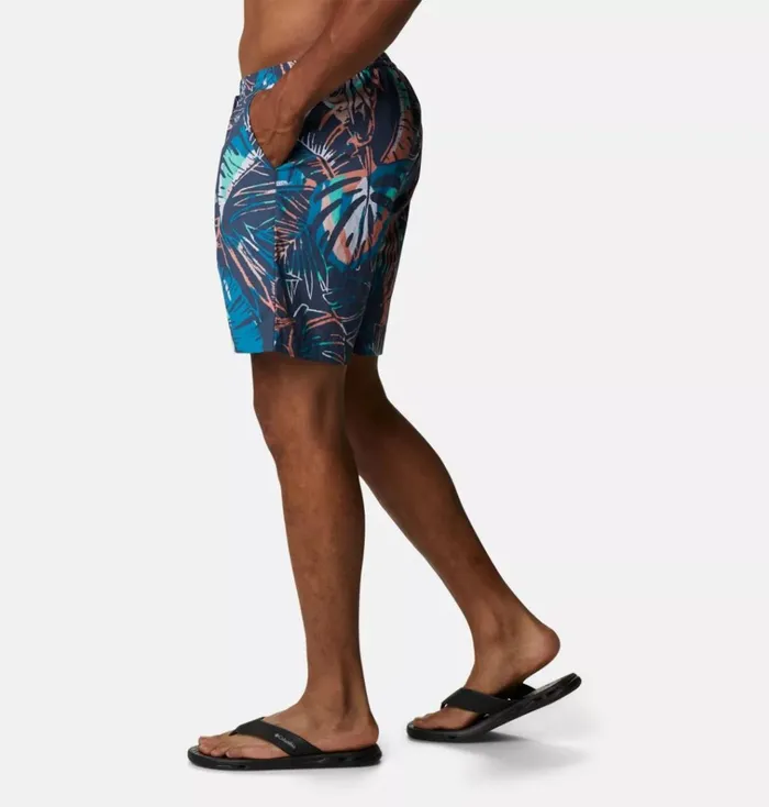 Summerdry Shorts Dark Mountain King Palms Multi Mens Columbia Sportswear Shorts Summerdry Shorts Dark Mountain King Palms Multi Mens Columbia Sportswear Shorts