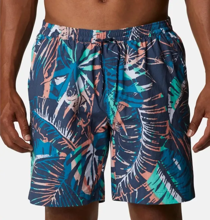 Summerdry Shorts Dark Mountain King Palms Multi Mens Columbia Sportswear Shorts Summerdry Shorts Dark Mountain King Palms Multi Mens Columbia Sportswear Shorts