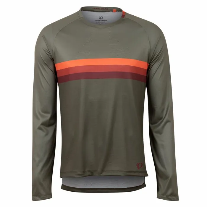 Summit Long Sleeve Shirt Pale Olivesunset Stripe Men PEARL IZUMi Mountain
