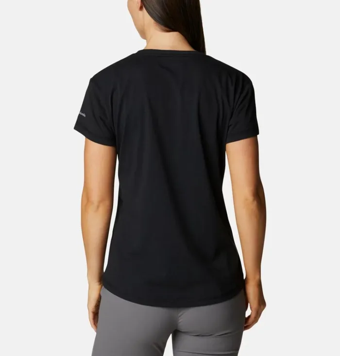 Sun Trek TShirt Black Womens Columbia Sportswear Short Sleeve