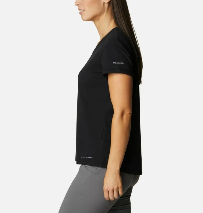 Sun Trek TShirt Black Womens Columbia Sportswear Short Sleeve
