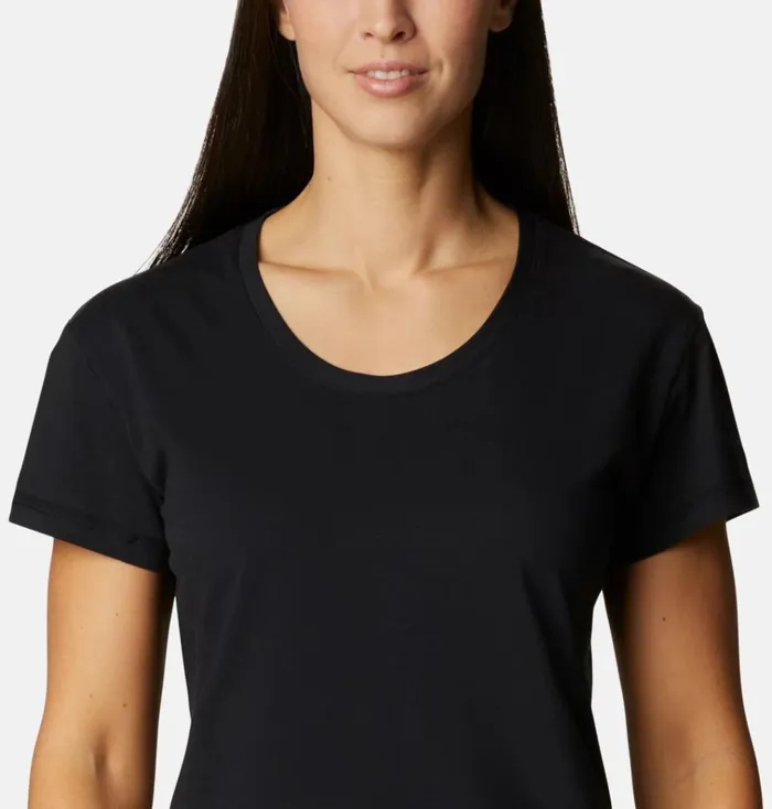 Sun Trek TShirt Black Womens Columbia Sportswear Short Sleeve