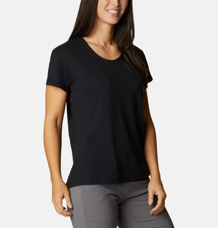 Sun Trek TShirt Black Womens Columbia Sportswear Short Sleeve