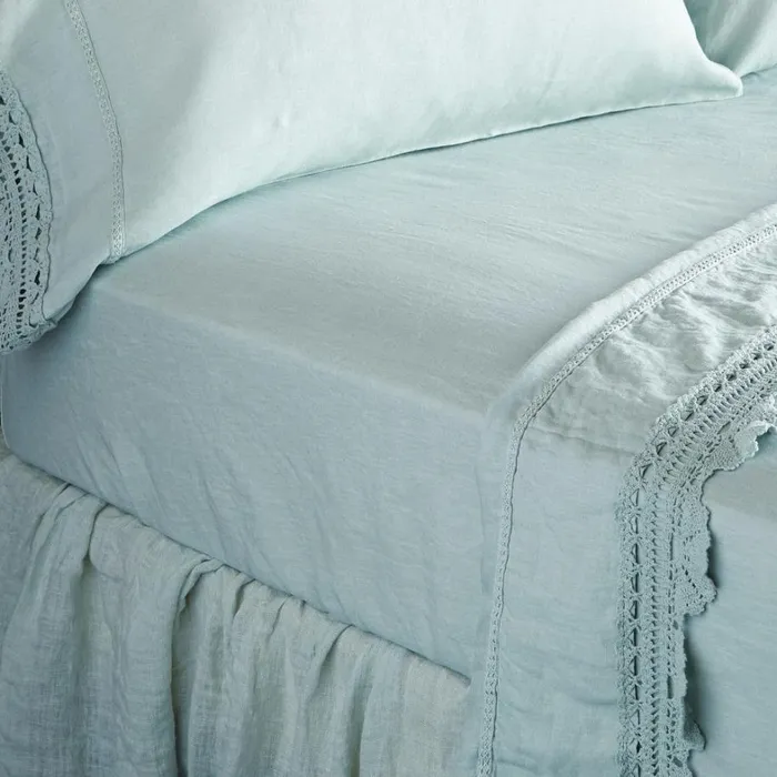 Sundance Catalog Bedding and Bath Gossamer Linen Fitted Sheet Sea 8211 Women Sundance Catalog Bedding and Bath Gossamer Linen Fitted Sheet Sea 8211 Women