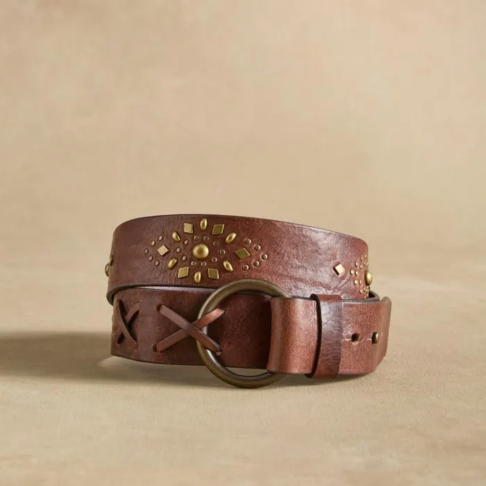 Sundance Catalog Belts Studded Rhylee Belt Espresso 8211 Women