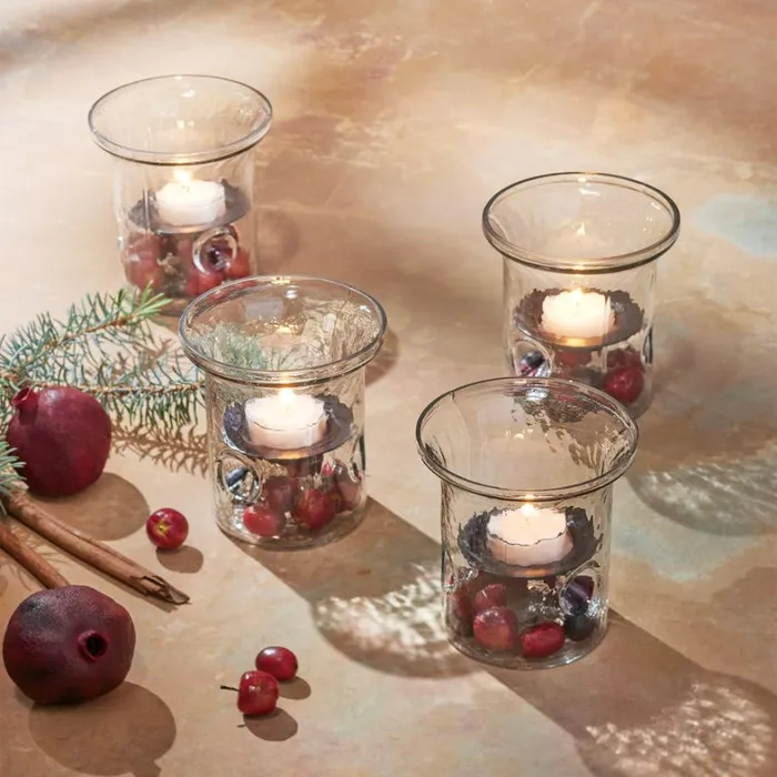Sundance Catalog Decor Blown Glass Tabletop Hurricanes Set 8211 Women