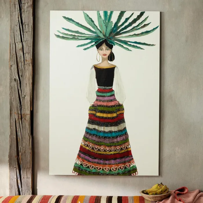 Sundance Catalog Decor Lola Print On Wood 8211 Women