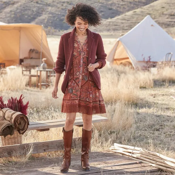Sundance Catalog Dresses and Jumpsuits Andes Meadow Dress Petite Henna 8211 Women