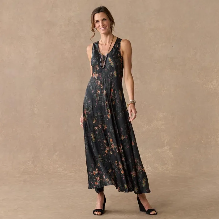 Sundance Catalog Dresses and Jumpsuits Manning Floral Dress Petite Black 8211 Women Sundance Catalog Dresses and Jumpsuits Manning Floral Dress Petite Black 8211 Women