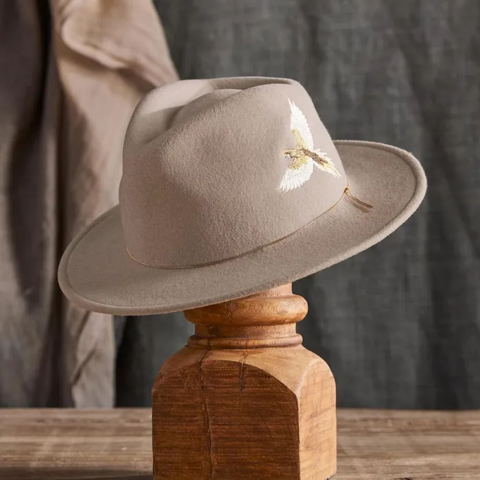 Sundance Catalog Hats Dakota Fedora Beige 8211 Women