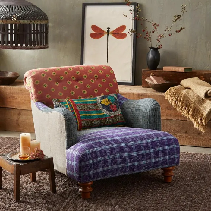 Sundance Catalog OneOfAKind Pranay Sari Club Chair 8211 Women