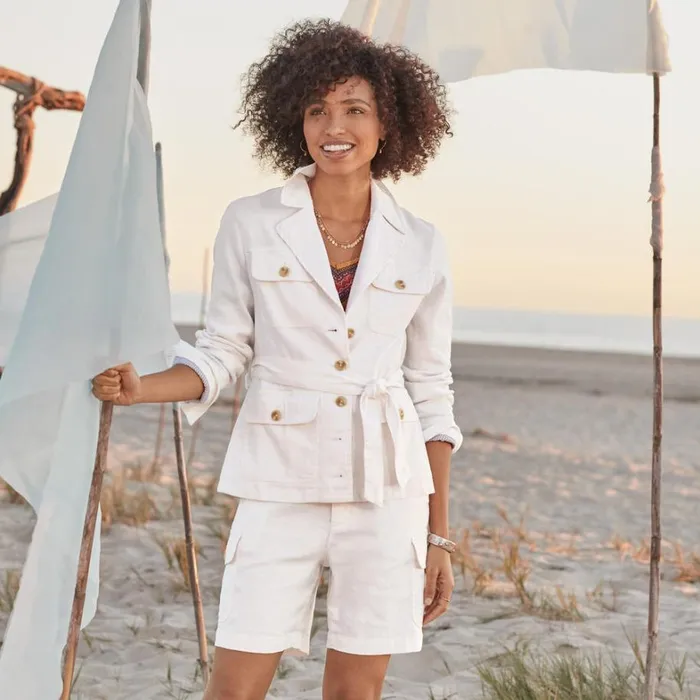 Sundance Catalog Pants and Shorts Safari Wonder Linen Shorts White 8211 Women