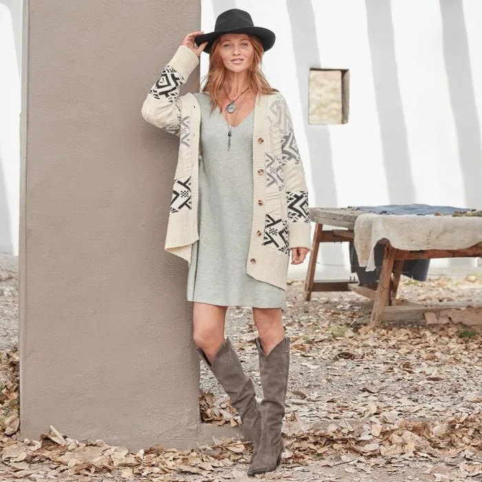 Sundance Catalog Petite Styles Caraz Cashmere Dress Petite Cloud Gray 8211 Women
