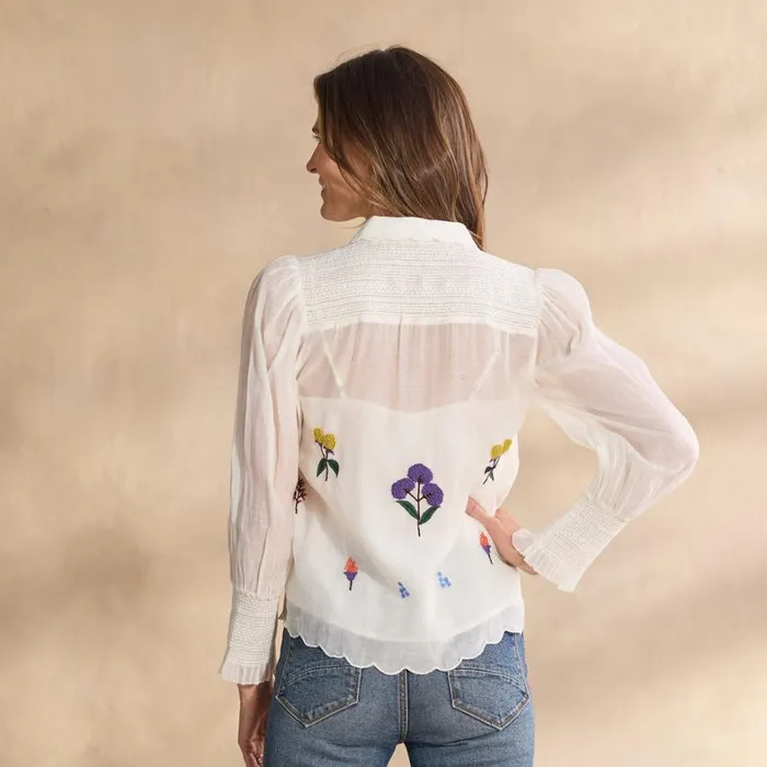 Sundance Catalog Petite Styles Floriana Bloom Shirt Petite Marshmallow 8211 Women Sundance Catalog Petite Styles Floriana Bloom Shirt Petite Marshmallow 8211 Women