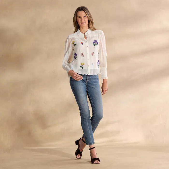 Sundance Catalog Petite Styles Floriana Bloom Shirt Petite Marshmallow 8211 Women Sundance Catalog Petite Styles Floriana Bloom Shirt Petite Marshmallow 8211 Women