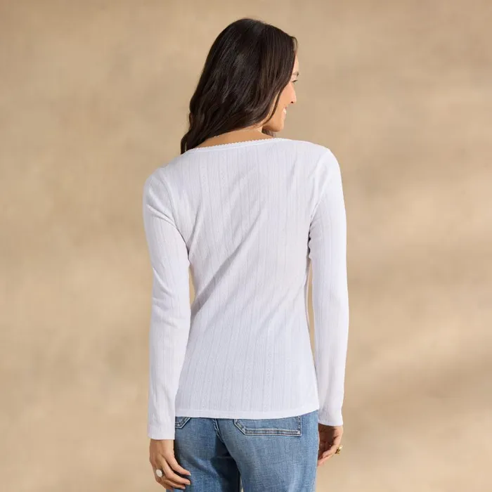Sundance Catalog Petite Styles Perfect Pointelle Crewneck Petite White 8211 Women Sundance Catalog Petite Styles Perfect Pointelle Crewneck Petite White 8211 Women
