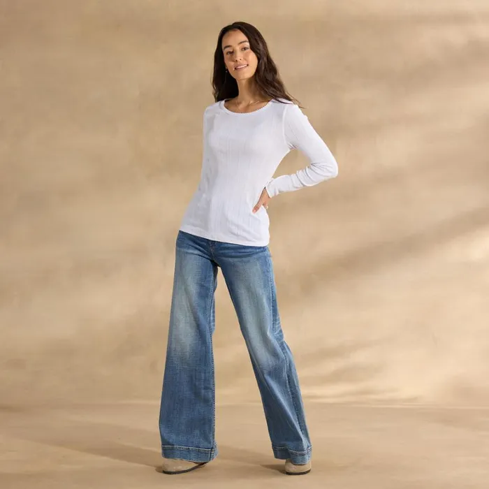 Sundance Catalog Petite Styles Perfect Pointelle Crewneck Petite White 8211 Women Sundance Catalog Petite Styles Perfect Pointelle Crewneck Petite White 8211 Women