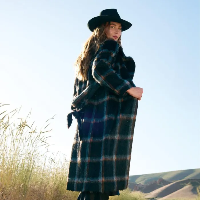 Sundance Catalog Petite Styles Rosemarie Plaid Coat Petite Plaid 8211 Women
