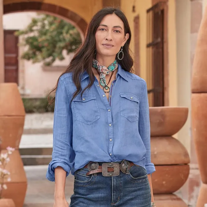 Sundance Catalog Petite Styles Willow Linen Shirt 8211 Petites White 8211 Women Sundance Catalog Petite Styles Willow Linen Shirt 8211 Petites White 8211 Women
