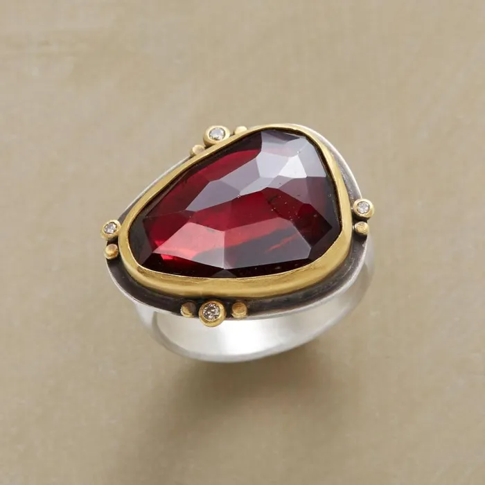 Sundance Catalog Rings Garnet Illuminations Ring 8211 Women